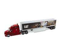 Diecast Masters 85665 - Peterbilt 579 Day Cab avec Cat Mural Trailers, échelle 1:50, à partir de 14 Ans, en boîte à fenêtre de présentation, Convient aux collectionneurs