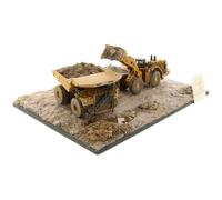 Diecast Masters 85762 - Chargeuse sur pneus Cat 994K & Camion minier 797, Vieilli, échelle 1:125, à partir de 14 Ans, en Carton flipbox, Convient aux collectionneurs