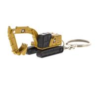 Diecast Masters 85981 - Pelle sur chenilles Caterpillar 320 en porte-clés, véhicule de chantier CAT en métal très détaillé, env. 3,5 x 2 x 2 cm, convient à partir de 14 ans