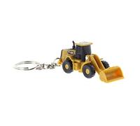 Diecast Masters 85986 - Chargeuse sur pneus Caterpillar 950M en porte-clés, véhicule de chantier CAT détaillé, env. 3,5 x 2 x 2 cm, Jaune