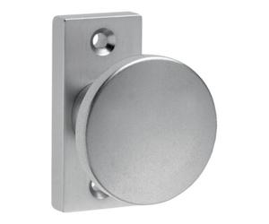 Dieckmann Bouton de porte à cadre 394 fixé sur rosette filetage M12 Alu F1 naturel Quantité:1