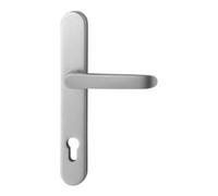 Dieckmann edi Garniture de porte Kronos, 2005/9035, PZ, plaque longue ovale 8/92, acier inoxydable Quantité:1