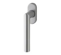 Dieckmann edi Poignée de fenêtre DK Janus 1010/1000 avec rosace ovale, VK7x35 acier inox mat Quantité:1