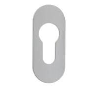 Dieckmann edi Rosace de clé PT Ares 0817/3 ovale, PZ perforée, couleur argent anodisée Quantité:1