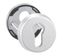 Dieckmann edi Rosace de protection à clé 6633, cylindre profilé perforé, RH12 ALU, anodisé EV1 Quantité:1