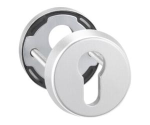 Dieckmann Paire de rosaces de protection 6533 Alu.F1 rd.o.ZA S.12mm Quantité:1