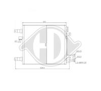 DIEDERICHS Condensateur Climatisation Climacooler Pour Jeep Wrangler III JK
