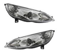 Diederichs Ensemble de phares 407 Bj. 04-11 Berline Break H7+H1 Noir et Argent avec réglage de portée lumineuse pour circulation à droite