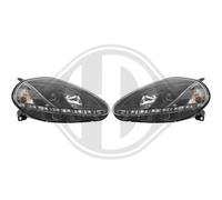 DIEDERICHS Ensemble Phares Gauche Droite Halogène pour Fiat Grande Punto