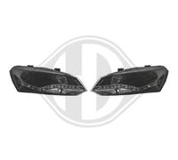 DIEDERICHS Ensemble Phares Gauche Droite LED pour VW Polo 6R_6R1 6C1