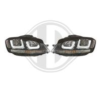 Paire De Feux Phares Vw Golf 7 12-17 Daylight Tfl Noir (485)