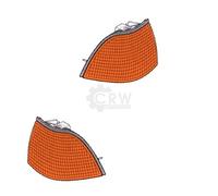 Diederichs Lot de clignotants avant pour Série 3 E36 année de construction 91-99 Cabriolet/Coupé Jaune