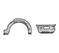 DIEDERICHS Panneau Latérale Arrière Droite Radlaufrand pour BMW 3er E30 9127132