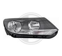 DIEDERICHS Phare Avant Gauche Halogène PY21W H15 H7 pour VW Tiguan 5N