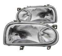 Diederichs Phare avant H1 halogène gauche et droit pour VW Golf III 02/91-08/97, Blanc