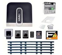 Dieffematic FAAC Rapid C720 Kit automatisation portail coulissant 24 V avec 5 mètres de rail en nylon pour portes 400 kg