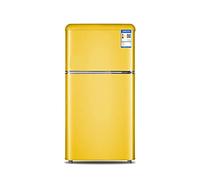 Dieffematic Mini Frigo Couleur Petit Refrigerateur, Refrigerateur Deux Portes (Color : Yellow)