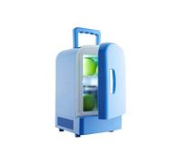 DieffematicBX Mini Frigo 4L Mini Car Fridge Travel Refrigerator Portable Powered Cool Heat Cooler and Warmer Home Office Freezer Car