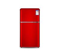 DieffematicBX Mini Frigo Couleur Petit Réfrigérateur, Petite Maison Rouge Bureau Réfrigérateur, Réfrigérateur Deux Portes (Color : Red)