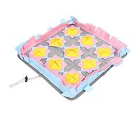 DieffematicCWD Tapis Gamelle Chien Pet Sniffing Mat Square Shaped Training Slow Eating Anxiety Release Mat for Pet Dogs Pig Dog Interactive Toy (Color : Roze)