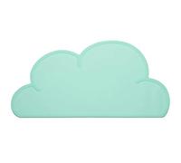 DieffematicCWD Tapis Gamelle Chien Silicone Pet Dog Placemat Waterproof Cloud Shape Feeding Mat Pad for Cat Easy Washing Bowl Food Drinking Water Pet Supplies (Color : Green, Size : 46.8 x 26.8CM(L