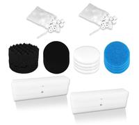 Diegimr Kit de 24 filtres de rechange pour filtres d'aquarium Fluval FX2/FX4/FX5/FX6, comprend des sacs en céramique, des tampons de polissage à l'eau, des tampons en mousse, un tampon de biomousse