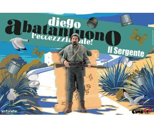 Diego Abatantuono Méditerranéen Le Sergent Lorusso Cinemini Figurine PVC