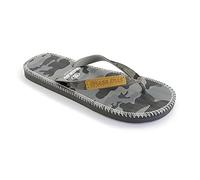 Diego Garcia - BRASILERAS Tongs Homme Antidérapantes Confortables Chaussures de Plage/Piscine/urbaines Gris 45/46 EU