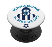 Diego Maradona Ballon de Football Vintage El Pibe De Oro PopSockets PopGrip Adhésif