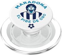 Diego Maradona Ballon de Football Vintage El Pibe De Oro PopSockets PopGrip pour MagSafe