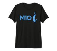 Diego Maradona M10 La Mano de Dios Logo de Football Main de Dieu T-Shirt Haut de Gamme