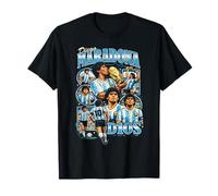 Diego Maradona - Style Vintage des années 90 - Football Art T-Shirt