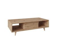 Diego - table basse - effet bois - 2 niches - 120 cm - Bois