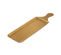 DIEKE Assiettes rectangulaires multifonctions en acier inoxydable pour steak de cuisine - Convient pour les fêtes et les repas en famille