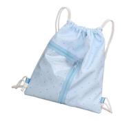 DIEKE Itabag Sac à dos transparent avec cordon de serrage pour sac à dos avec inserts pour concerts scolaires, anime, bleu
