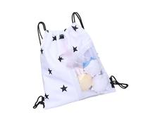 DIEKE Itabag Sac à dos transparent avec cordon de serrage pour sac à dos avec inserts pour concerts scolaires, anime, Blanc abeille