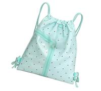 DIEKE Itabag Sac à dos transparent avec cordon de serrage pour sac à dos avec inserts pour concerts scolaires, anime, Vert