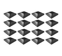 DIEKE Lot de 16 capuchons de protection noirs uniques pour poteaux en bois d'extérieur ajoutent une solution esthétique et esthétique