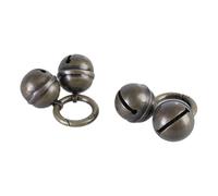 DIEKE Lot de 2 colliers pour chien en cuivre avec clochettes pour animal domestique - Pour un suivi facile - Léger, taille unique, Comme décrit, Comme décrit.