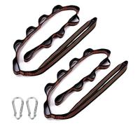 DIEKE Lot de 2 sangles de hamac robustes en polyester avec mousquetons pour hamac de camping en plein air Capacité 300 kg