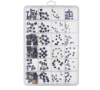 DIEKE Lot de 250 boutons poussoirs tactiles assortis 25 valeurs 7 tailles bouton momentané pour électronique électronique