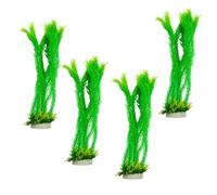 DIEKE Lot de 4 plantes aquatiques réalistes pour divers aquariums, paysages, abris à poissons