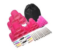 DIEKE Lot de 6 bigoudis avec pince à cheveux en métal pour salon de coiffure longue à courte et formelle, outil de coiffure rapide