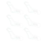 DIEKE Lot de 6 bloqueurs de chaussettes élégants en bois pour améliorer la présentation avec finition naturelle Convient pour la décoration de la maison Fournitures de tricot, taille unique, Comme