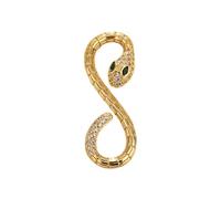 DIEKE Pendentif serpent coloré en zircon pour collier, boucles d'oreilles, bijoux faits à la main, accessoires de soirée pour les amateurs de mode, taille unique, Comme décrit, Comme décrit.