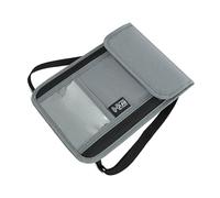 DIEKE Portefeuille de voyage léger avec blocage RFIDS + porte-passeports pour homme et femme pour téléphone, espèces, clés, portefeuille familial, gris, One Size
