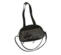 DIEKE Sac à bandoulière en cuir synthétique pour femme - Joli sac à bandoulière Itabag élégant - Pour faire la navette avec des nœuds mignons - Messagers d'école - Joli sac à bandoulière en cuir