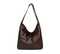 DIEKE Sac à bandoulière fonctionnel pour femme - Élégant sac à main sous les bras - Sangle ergonomique - Accessoire de mode, café, Taille unique