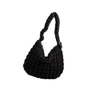 DIEKE Sac à bandoulière matelassé pour femme - Couleur unie - Sac à bandoulière nuages de grande capacité - Cordon de serrage - Couleur unie - Aisselles pour femme - Grande capacité - Bandoulière