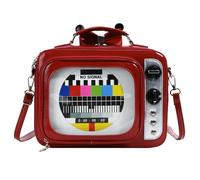 DIEKE Sac à bandoulière tendance avec sangle réglable et intérieur spacieux, sac à dos d'école, sacs à bandoulière pour étudiants et adultes, design unique, Rouge, One Size